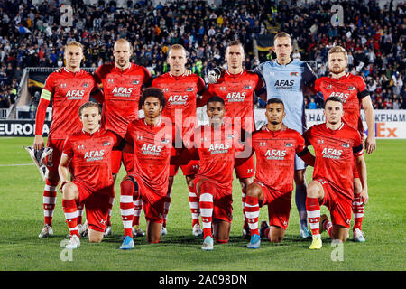 BELGRADE, 19-09-2019 , Partizan Stadium, Europa League Football la saison 2019 / 2020. Photo de l'équipe de AZ avant le match Partizan Belgrade - AZ. Banque D'Images