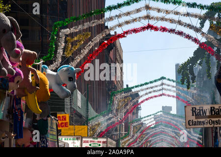 93ème fête annuelle de San Gennaro dans Little Italy, New York City, USA Banque D'Images