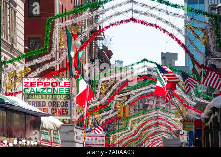 93ème fête annuelle de San Gennaro dans Little Italy, New York City, USA Banque D'Images