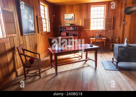 L'État de Washington, USA, Fort Vancouver National Historic Site. Le 20 août 2019. Vue de l'intérieur à la baie d'Hudson à Fort Vancouver. Banque D'Images