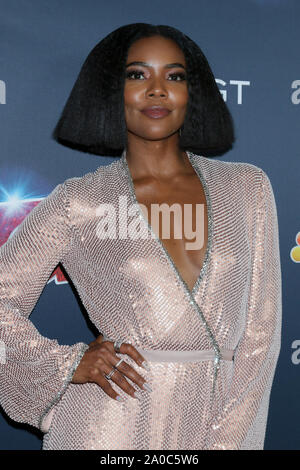 Septembre 18, 2019, Los Angeles, CA, USA : LOS ANGELES - jan 18 : Gabrielle Union au ''America's Got Talent'' saison finale 14 Tapis Rouge à la Dolby Theatre le 18 septembre 2019 à Los Angeles, CA (crédit Image : © Kay Blake/Zuma sur le fil) Banque D'Images