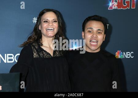 Los Angeles, CA. 18 Sep, 2019. Tina Lee, Kodi Lee à l'arrivées de AMERICA'S GOT TALENT Finale en direct, le Kodak Theater à Hollywood et Highland Center, Los Angeles, CA Septembre 18, 2019. Credit : Priscilla Grant/Everett Collection/Alamy Live News Banque D'Images