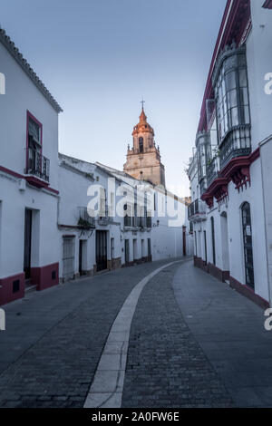 Carmona coucher du soleil vue aérienne en Andalousie Espagne non loin de Séville Banque D'Images