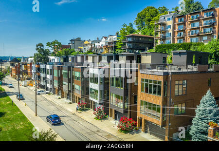 Mont Adams maisons modernes à CIncinnati Banque D'Images