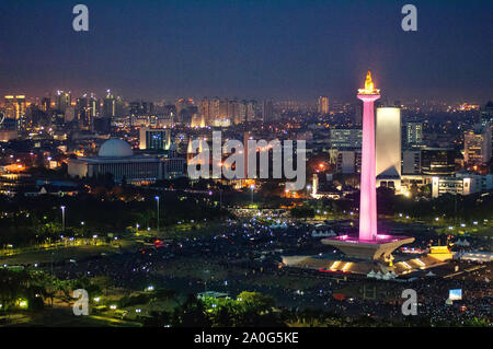 Nuit à Jakarta Banque D'Images