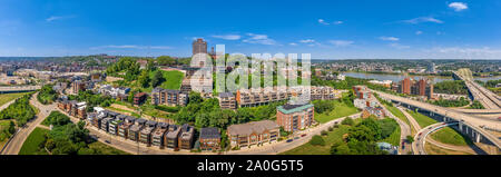 Mont Adams maisons modernes à CIncinnati Banque D'Images