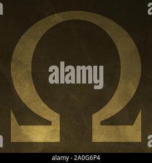 Golden Omega (marbre) Banque D'Images