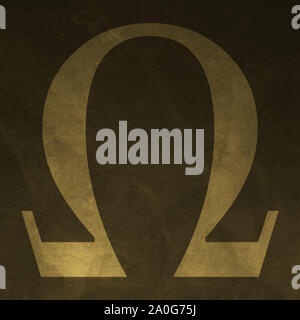 Golden Omega (marbre) Banque D'Images