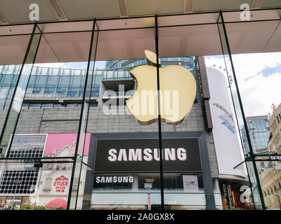 Shanghai, Shanghai, Chine. Sep 20, 2019. Shanghai¯Â¼Å Ã'CHINE-Septembre 19, 2019 Shanghai, Nanjing East Road Samsung experience Center officiellement ouvert. Crédit : SIPA Asie/ZUMA/Alamy Fil Live News Banque D'Images