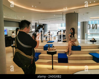 Shanghai, Shanghai, Chine. Sep 20, 2019. Shanghai¯Â¼Å Ã'CHINE-Septembre 19, 2019 Shanghai, Nanjing East Road Samsung experience Center officiellement ouvert. Crédit : SIPA Asie/ZUMA/Alamy Fil Live News Banque D'Images