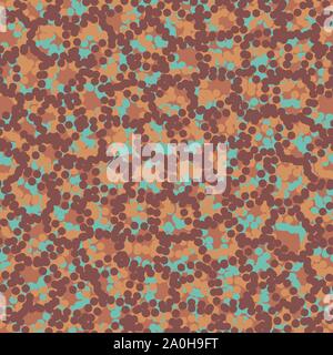 Abstract vector transparente motif pointillé dans le cuivre et les couleurs de la rouille Illustration de Vecteur