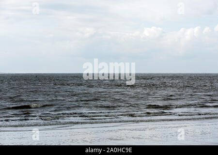 Le Relais Du Lac, Norderney, Strand, Meer, Himmel, Wolken, Horizont Banque D'Images