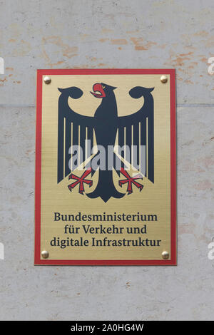 Bundesministerium für Verkehr und digitale Infrastruktur à Berlin Banque D'Images