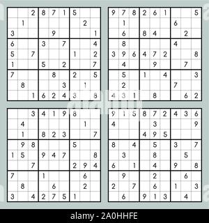 Entraîneur cérébral Sudoku Illustration de Vecteur