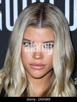 WEST HOLLYWOOD, LOS ANGELES, CALIFORNIE, USA - 18 SEPTEMBRE : Sofia Richie arrive à la Sofia Richie x Missguided Fête de lancement tenue à Bootsy Bellows le 18 septembre 2019 à West Hollywood, Los Angeles, Californie, États-Unis. (Photo par Xavier Collin/Image Press Office) Banque D'Images