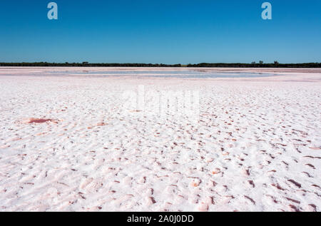 Salt Lake dans le parc national du désert peu à Victoria, en Australie. Banque D'Images