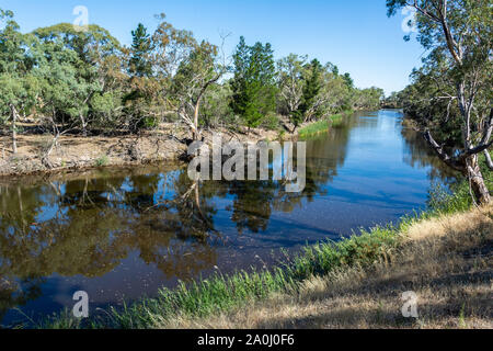 Rivière Wimmera dans Little Desert National Park, à Victoria, en Australie. Banque D'Images