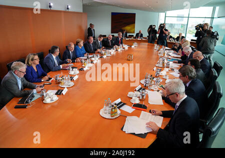 Berlin, Allemagne. Sep 20, 2019. L'armoire climatique du gouvernement fédéral est réunion. Credit : Kay Nietfeld/dpa/Alamy Live News Banque D'Images