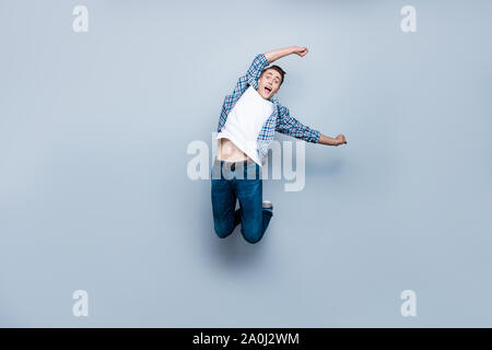 Enfin, des vacances pleine longueur, jambes, corps, portrait de taille à Banque D'Images