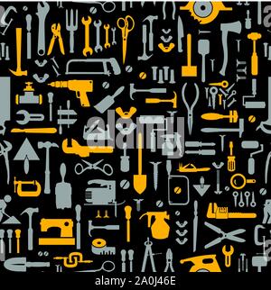 Seamless Pattern industrial Illustration de Vecteur