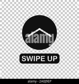 Flèche vers le haut, une télévision moderne. Aucun arrière-plan Illustration de Vecteur