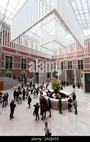 Voir l'intérieur de l'Atrium du Rijksmuseum, Amsterdam, Banque D'Images