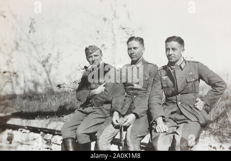 Soldats allemands en 1943. Banque D'Images