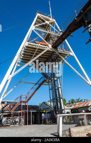 Bendigo, Victoria, Australie - 28 février 2017. Tower of Central Deborah Gold Mine à Bendigo, Victoria. Banque D'Images