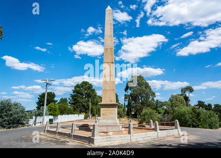 Castlemaine, Victoria, Australie - 1 mars, 2017. Burke et Wills Monument à Castlemaine, VIC. Banque D'Images