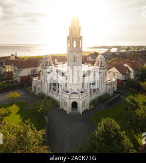 L'église blanche, Ansdell et Fairhaven United Reformed Church. Banque D'Images