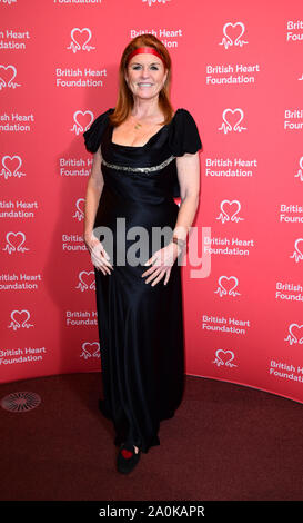 La duchesse d'York assiste à la British Heart Foundation Le Prix des héros du coeur au Globe Theatre de Londres. Photo date : vendredi 20 septembre 2019. Crédit photo doit se lire : Ian West/PA Wire Banque D'Images