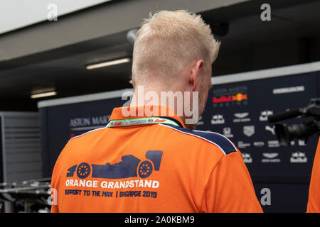 Singapour. Sep 20, 2019. Marina Bay Street Circuit, Singapour, GP de Formule 1, le néerlandais Crédit : Ventilateur Pro Shots/Alamy Live News Banque D'Images