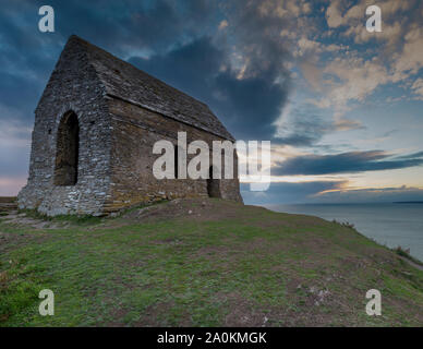 Chapelle St Michael's,Rame Head, Cornwall Banque D'Images