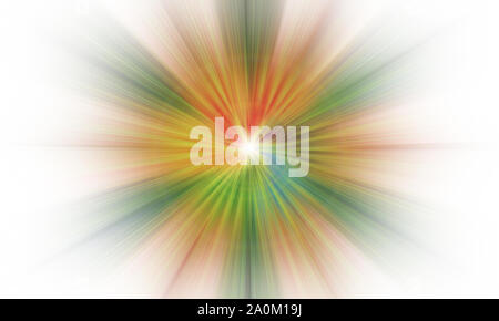 Abstract Multicolor Fibres Lumière Illustration. Burst couleur radial. Motion Blur.Graphic.vecteur gradient..illusion optique.3D Render.Infini Perspective. Banque D'Images