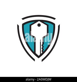 Symbole abstrait de la société shield logo design illustrations vectorielles Illustration de Vecteur