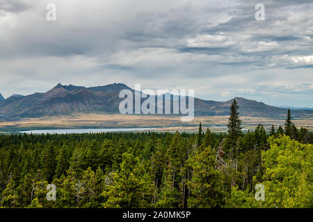 Waterton Glacier International Peace Park & Banque D'Images