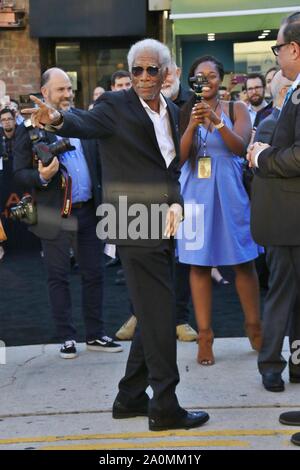 Morgan Freeman Piper Perabo et arriver à la moquette noire pour l 'ange est tombé' premiere au Regency Theatre Westwood CA le 20 août 2019. Avec : Morgan Freeman Où : Hollywood, California, United States Quand : 21 août 2019 Source : WENN.com Banque D'Images