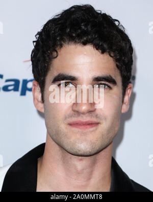 Las Vegas, États-Unis. Sep 20, 2019. LAS VEGAS, NEVADA, USA - 20 SEPTEMBRE : Darren Criss arrive au iHeartRadio Music Festival 2019 - Nuit 1 tenue à T-Mobile Arena le 20 septembre 2019 à Las Vegas, Nevada, United States. (Photo de David Acosta/Image Crédit : Agence de Presse) L'agence de presse Image/Alamy Live News Banque D'Images