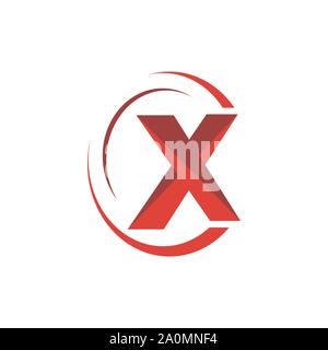 Creative X Lettre logo design vector concept illustration Illustration de Vecteur