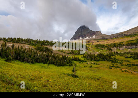 Le Glacier National Park's Highline Trail Banque D'Images