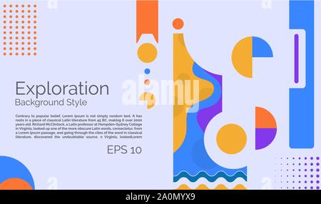 La technique d'exploration de l'élément abstrait style moderne design. vector illustration Illustration de Vecteur