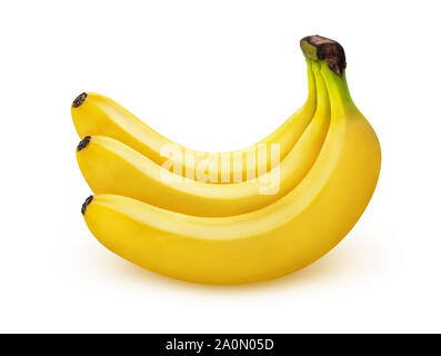 Banana isolé sur fond blanc avec clipping path Banque D'Images