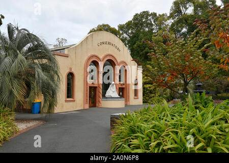 Véranda à Fitzroy Gardens, East Melbourne en Australie Banque D'Images