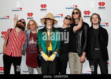 Cage The Elephant aux arrivées pour 2019 iHeartRadio Music Festival - VEN, T-Mobile Arena, Las Vegas, NV le 20 septembre 2019. Photo par : JA/Everett Collection Banque D'Images