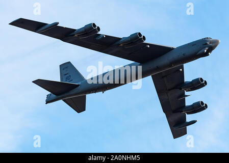 Un Boeing B-52 Stratofortress bombardier stratégique à partir de la Base aérienne de Barksdale de l'United States Air Force. Banque D'Images