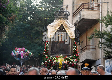 Reggio Calabria 14 sep 2019 - Discesa vierge de la Consolation, la Vara Crédit : Giuseppe Andidero Banque D'Images