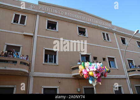 Reggio Calabria 14 sep 2019 - Discesa vierge de la Consolation, policlinico Crédit : Giuseppe Andidero Banque D'Images