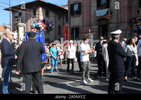 Reggio Calabria 14 sep 2019 - Discesa vierge de la Consolation, LA CONSIGNE : Giuseppe Andidero Crédit Banque D'Images