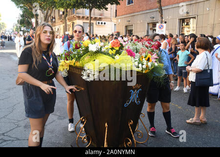 Reggio Calabria 14 sep 2019 - Discesa vierge de la Consolation Crédit : Giuseppe Andidero Banque D'Images