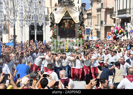 Reggio Calabria 14 sep 2019 - Discesa vierge de la Consolation, la Vara Crédit : Giuseppe Andidero Banque D'Images